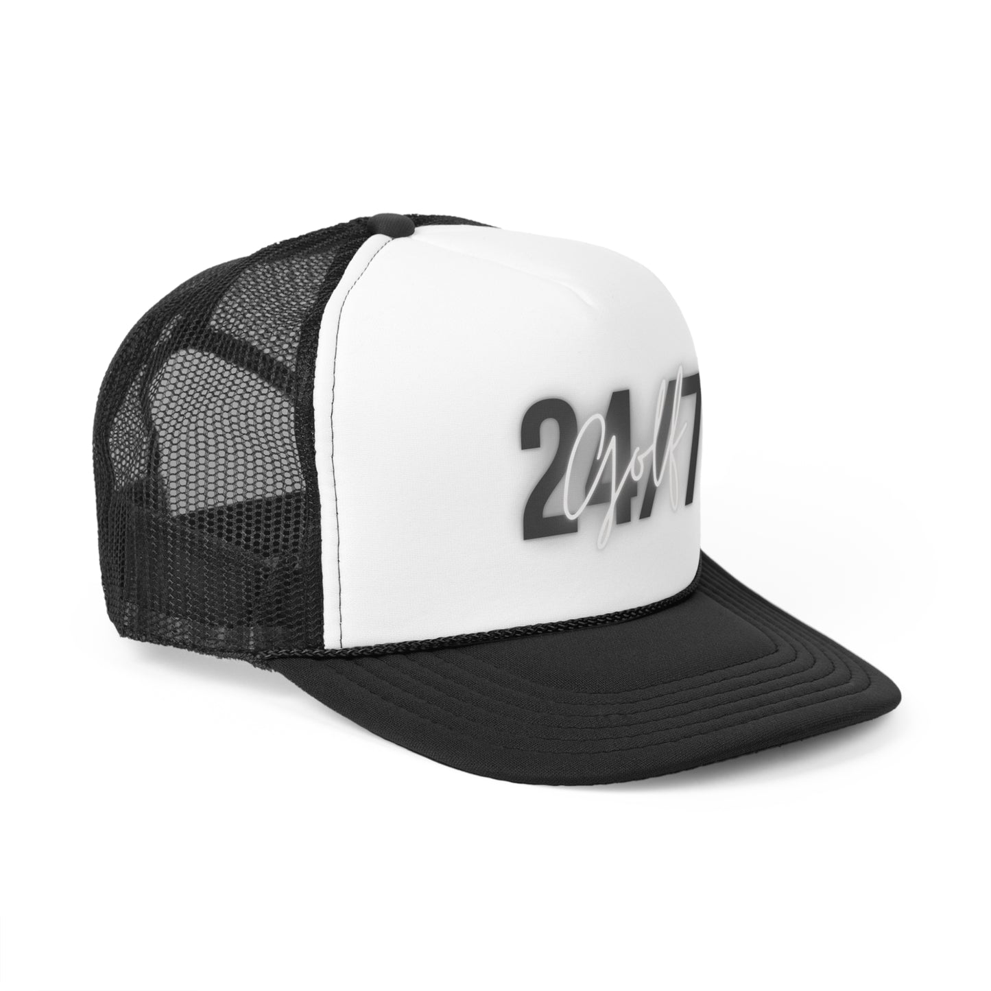 24/7 Black Trucker Hat