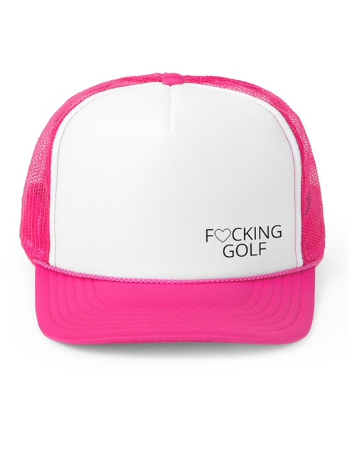 F cking Golf Heart Trucker Hat