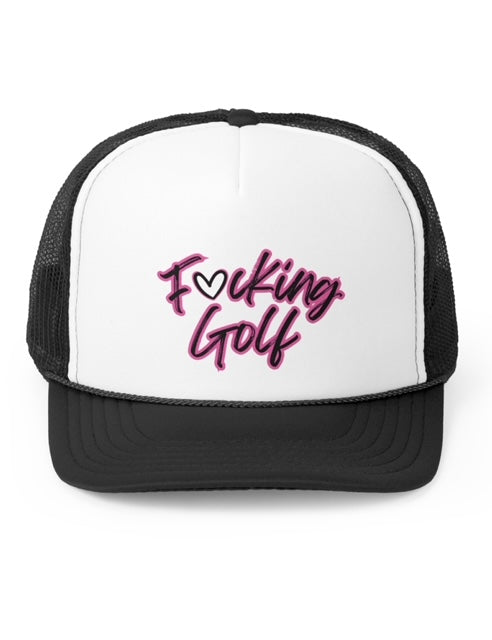 F cking Golf Pink Trucker Hat