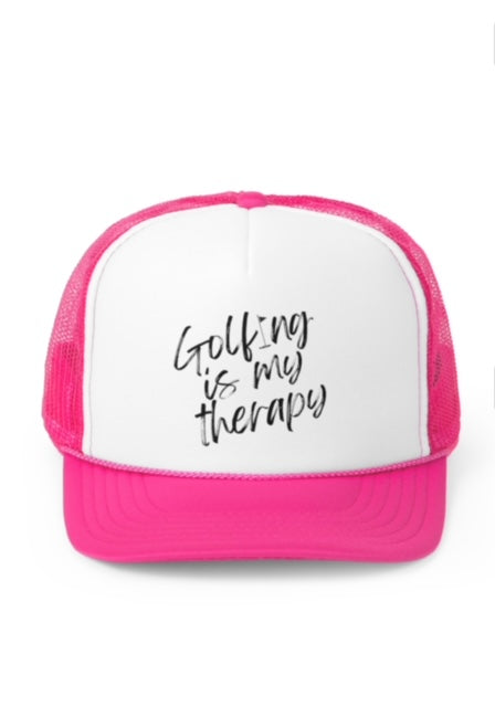 Golfing is My Therapy Trucker Hat